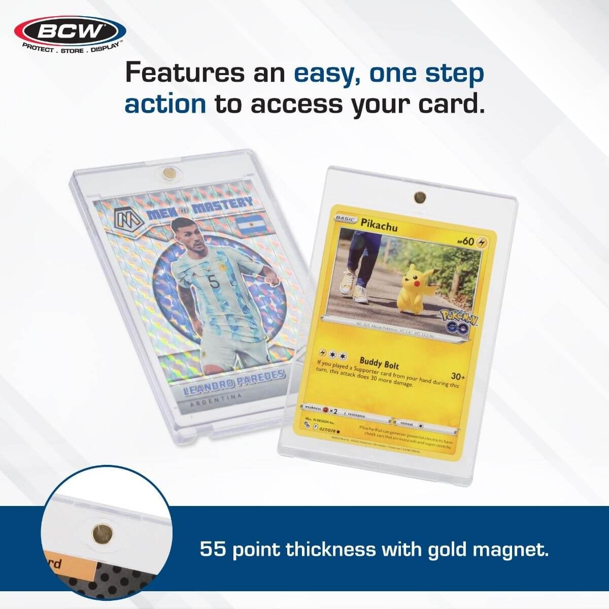 BCW Magnetic Trading Card Holder - 55 PT.