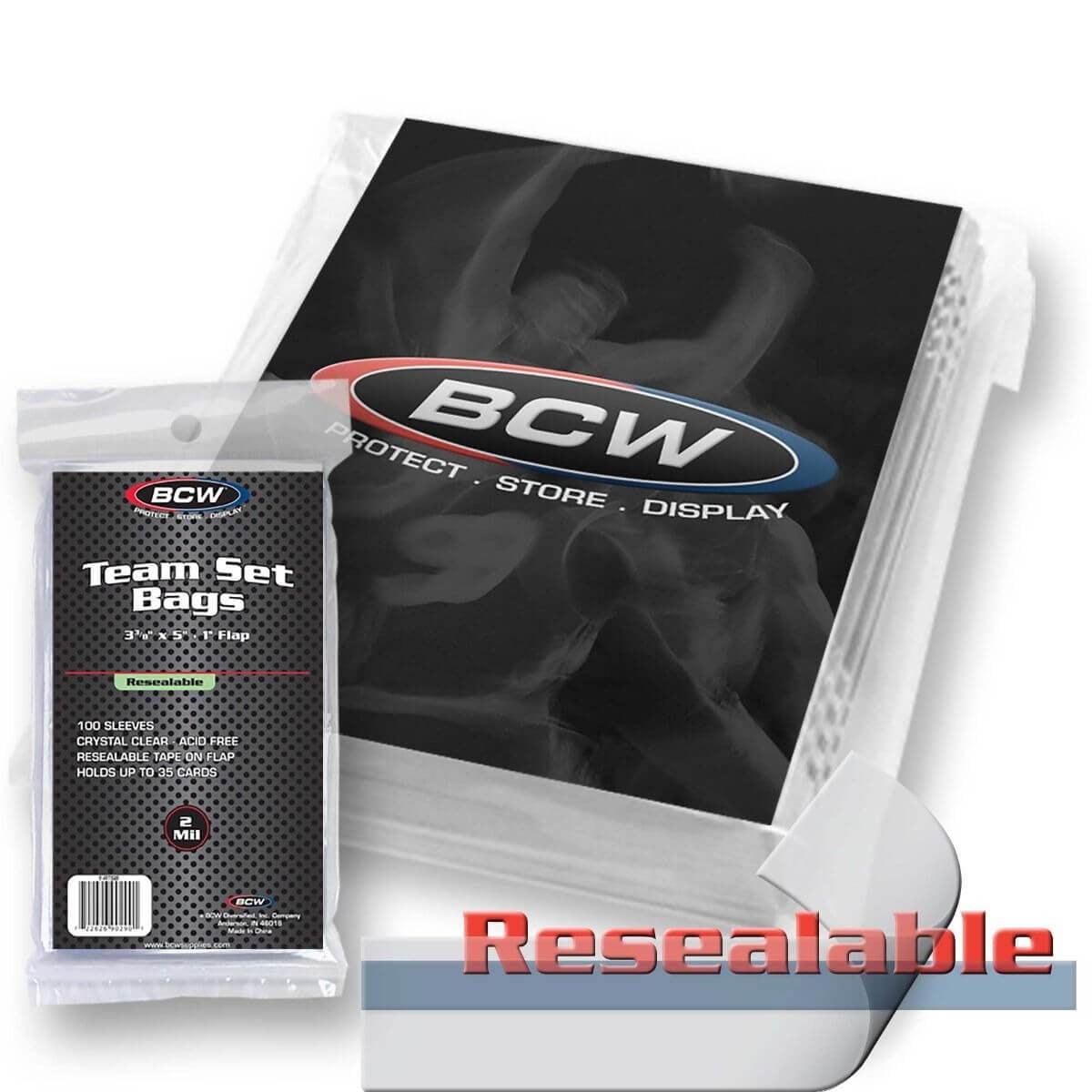 BCW Resealable Team Set Bags - Trademark Sports Cards & Memorabilia