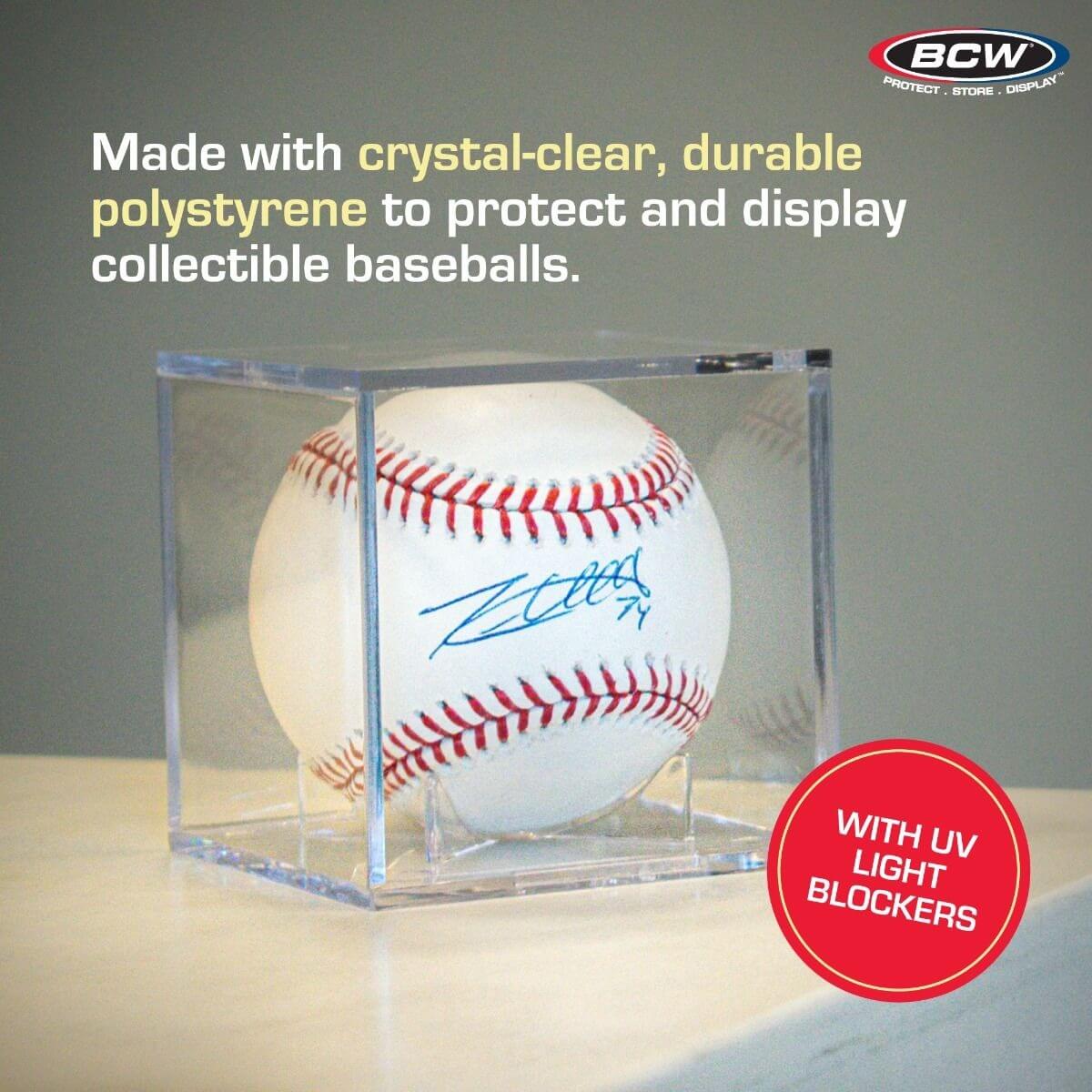 BCW Baseball Showcase with Built-In Stand - UV