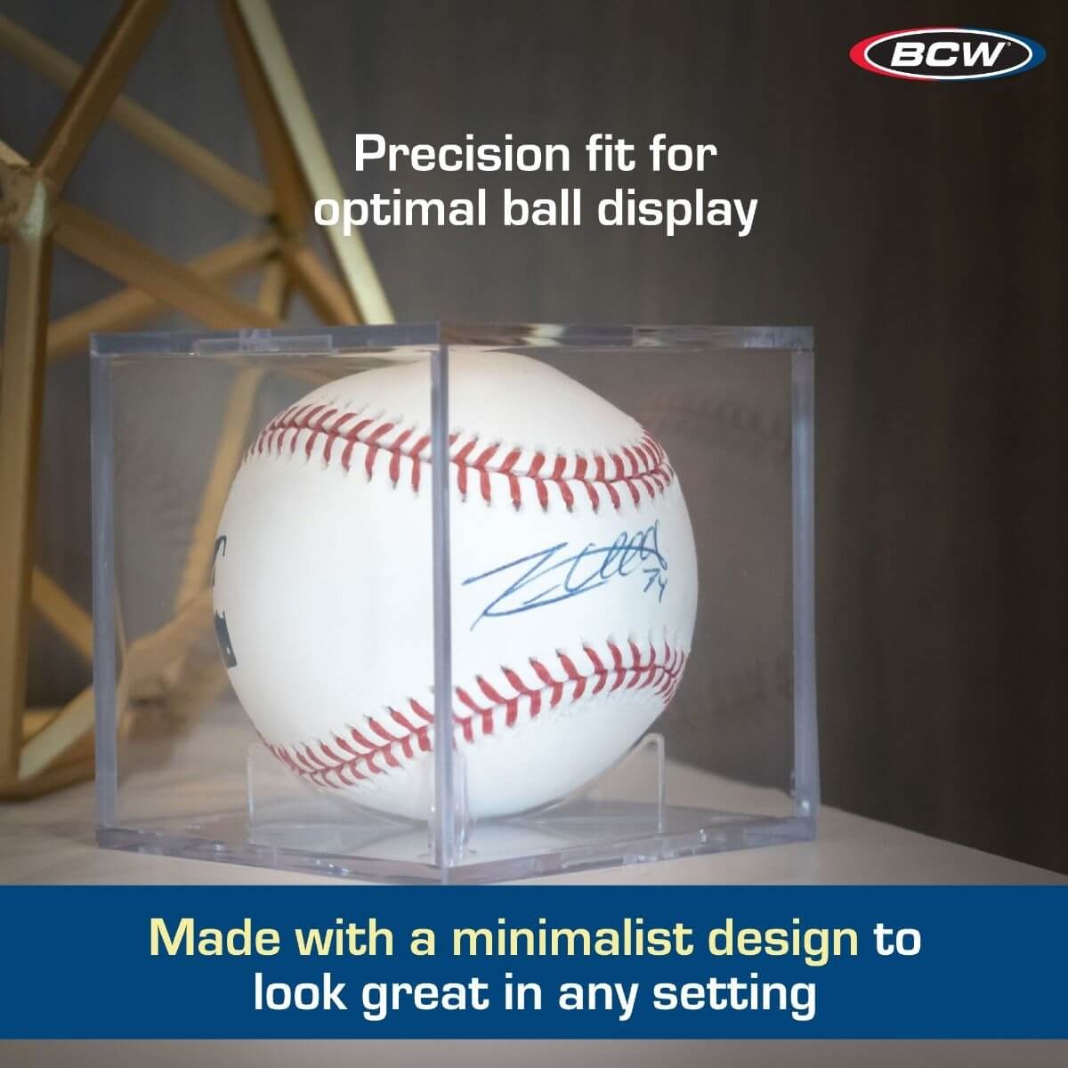 BCW Baseball Showcase with Built-In Stand - UV