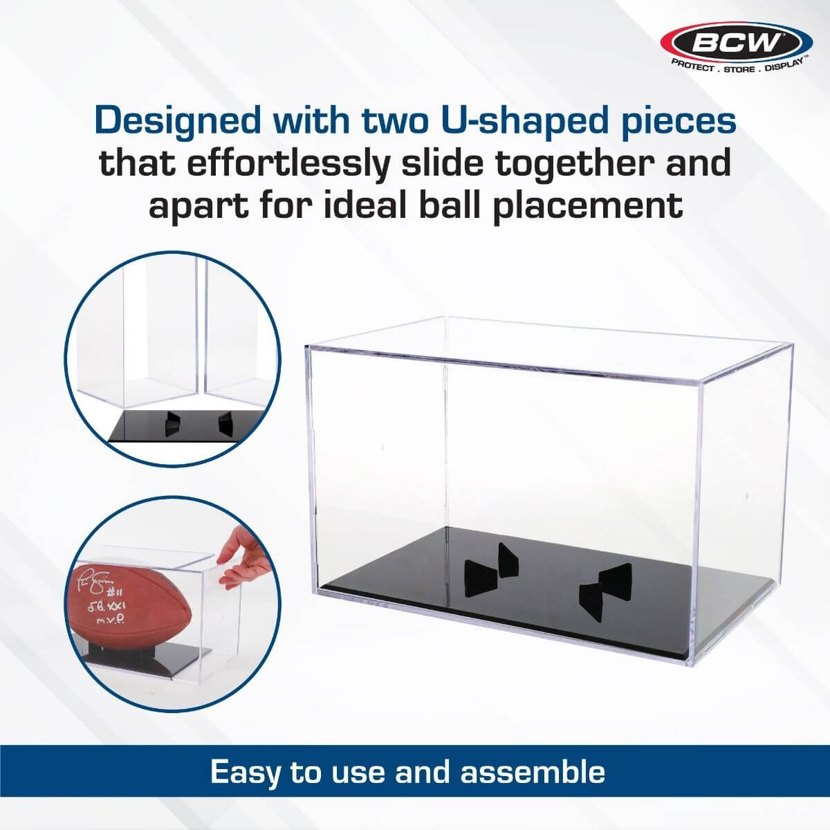 BCW Football Showcase - Black Stand - UV