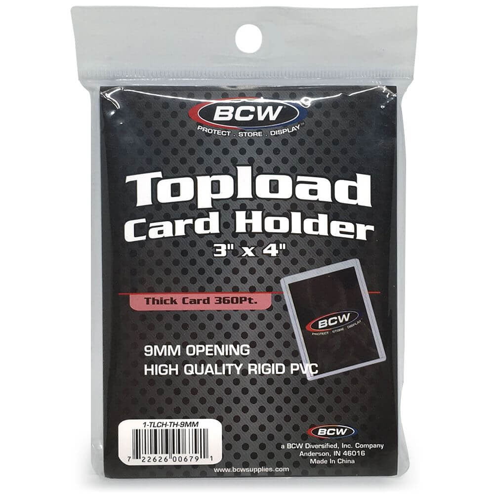 BCW Thick Card Topload Holder - 360 PT. - Trademark Sports Cards & Memorabilia