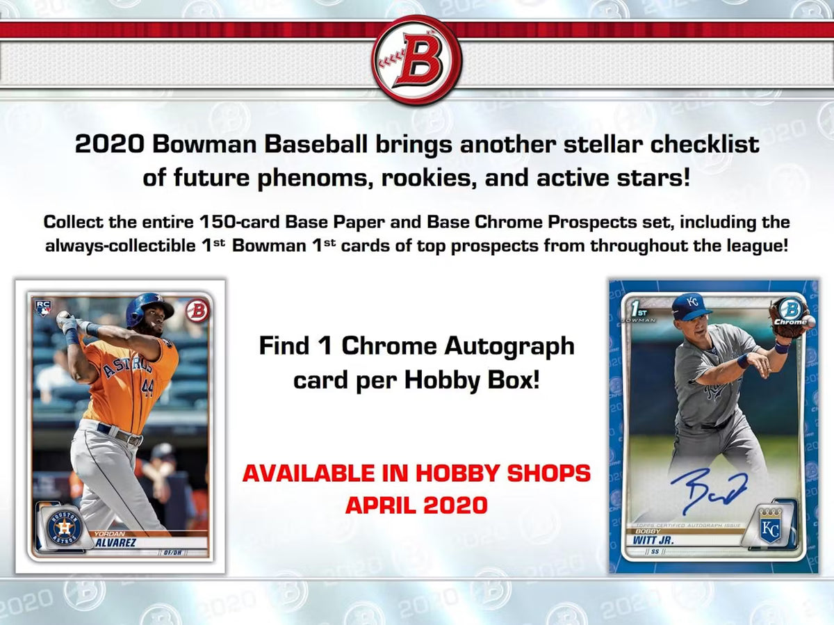 2020 Bowman Baseball Hobby Box