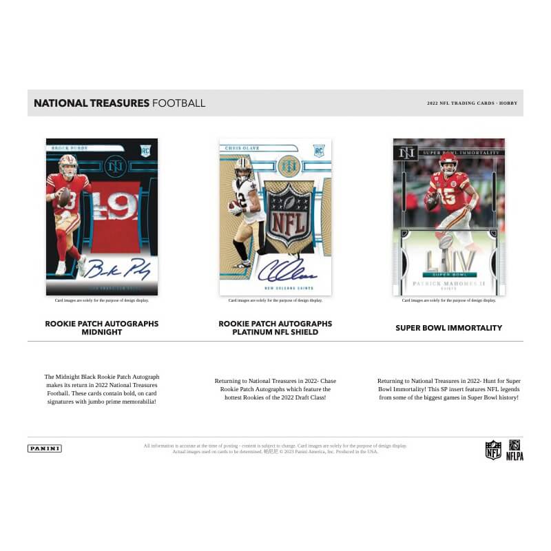 2022 Panini National Treasures Football Hobby 4-Box Case
