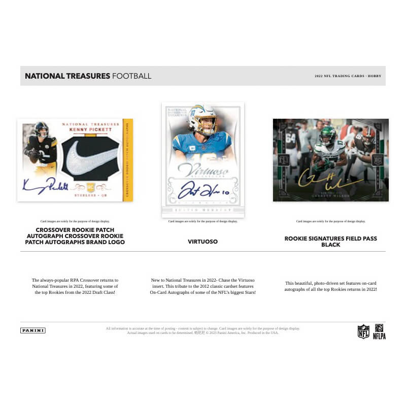 2022 Panini National Treasures Football Hobby 4-Box Case