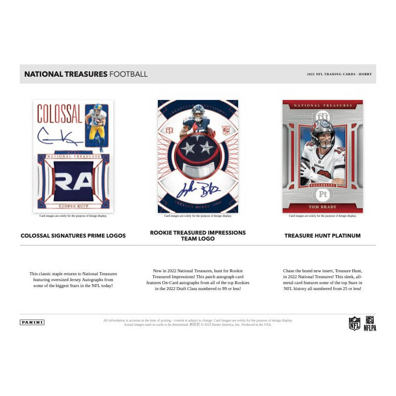 2022 Panini National Treasures Football Hobby 4-Box Case