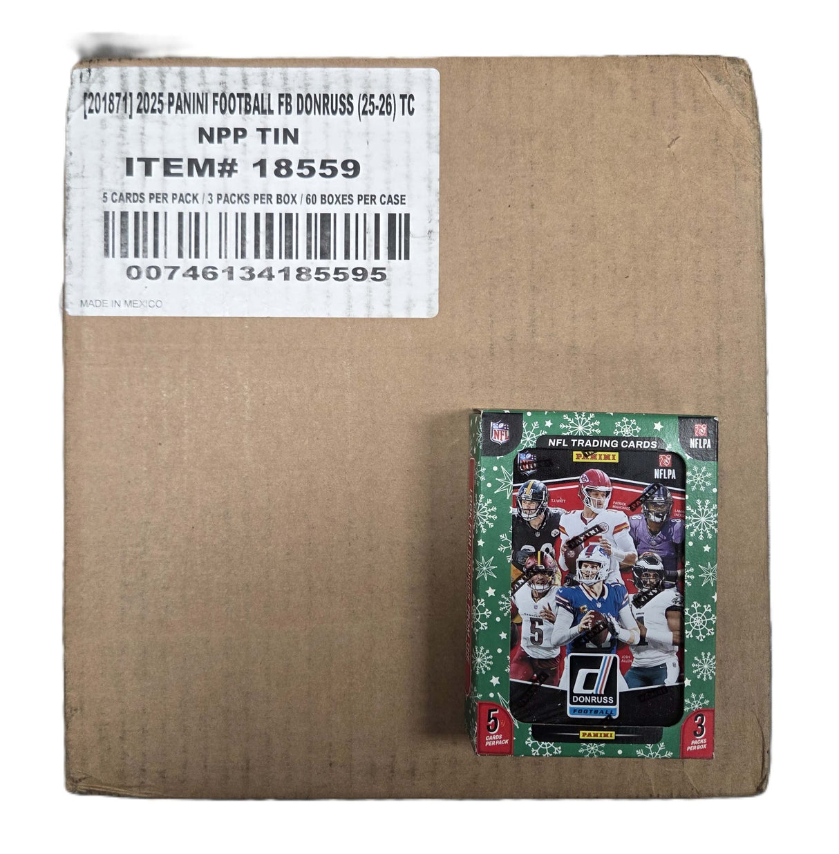 2025 Panini Donruss Football Holiday 60-Tin Case