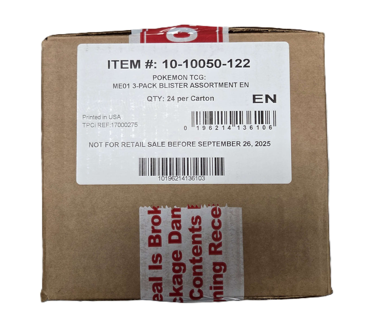 Pokemon TCG: Mega Evolution (ME-01) 3-Pack Blister Case