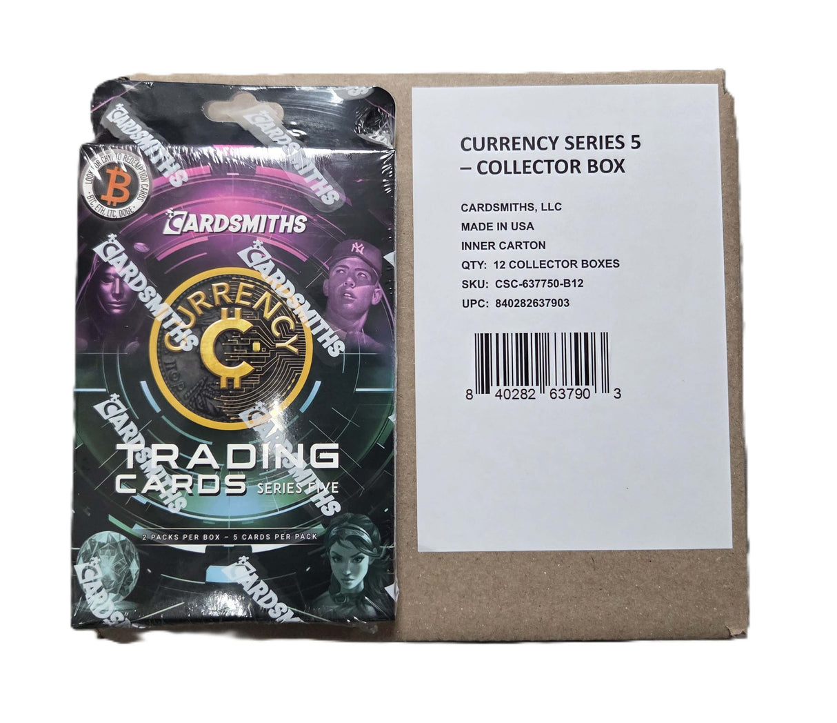 Cardsmiths 2025: Currency Trading Cards Series 5 Collector 12-Box Inner Case