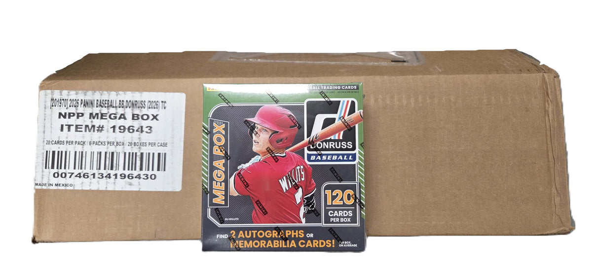 2026 Panini Donruss Baseball Mega 20-Box Case