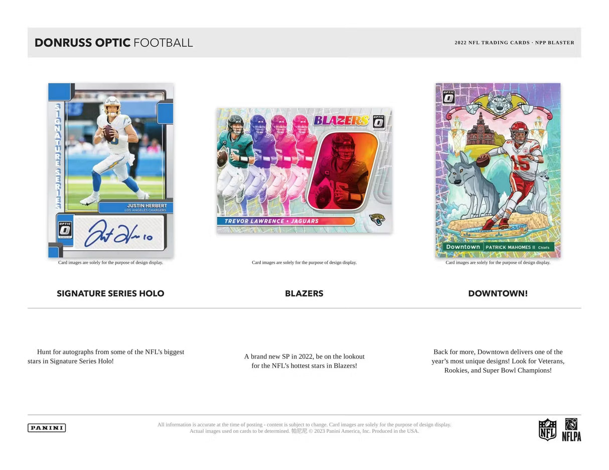 2022 Panini Donruss Optic Football Blaster Box (Fanatics Exclusive)