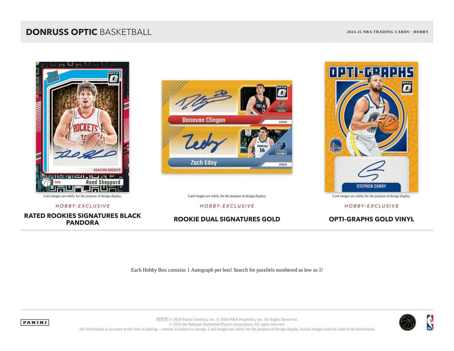 2024/25 Panini Donruss Optic Basketball Hobby Pack