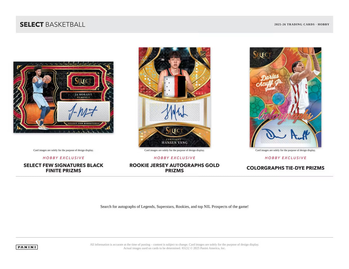 2025/26 Panini Select Basketball Hobby Box