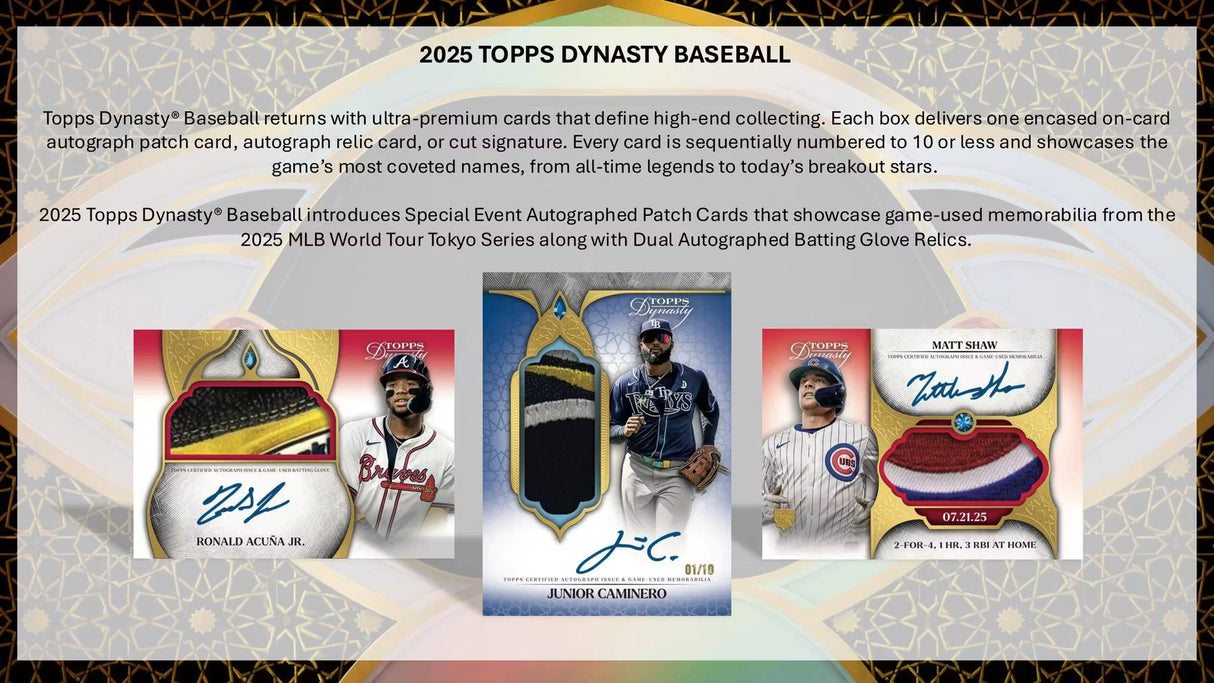 2025 Topps Dynasty Baseball Hobby 5-Box Case