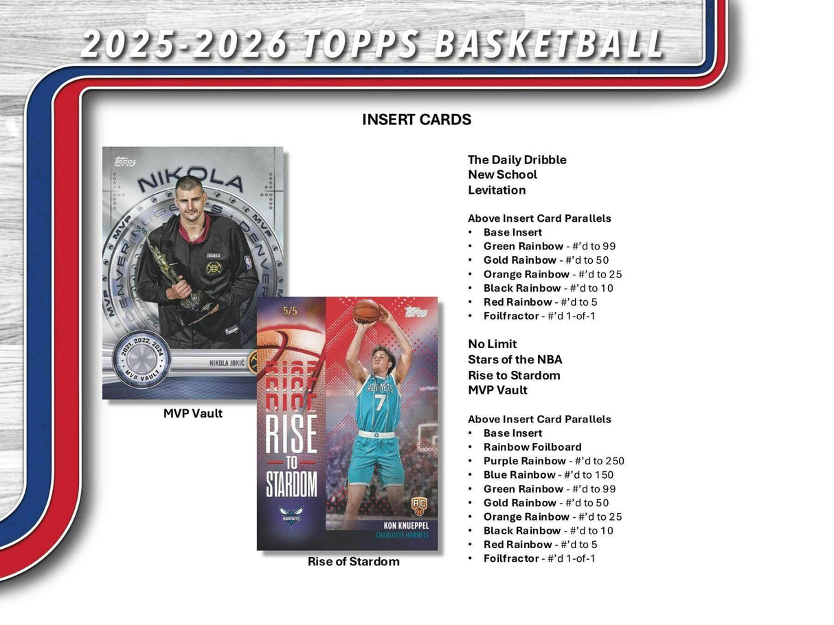 2025/26 Topps Basketball Hobby Box