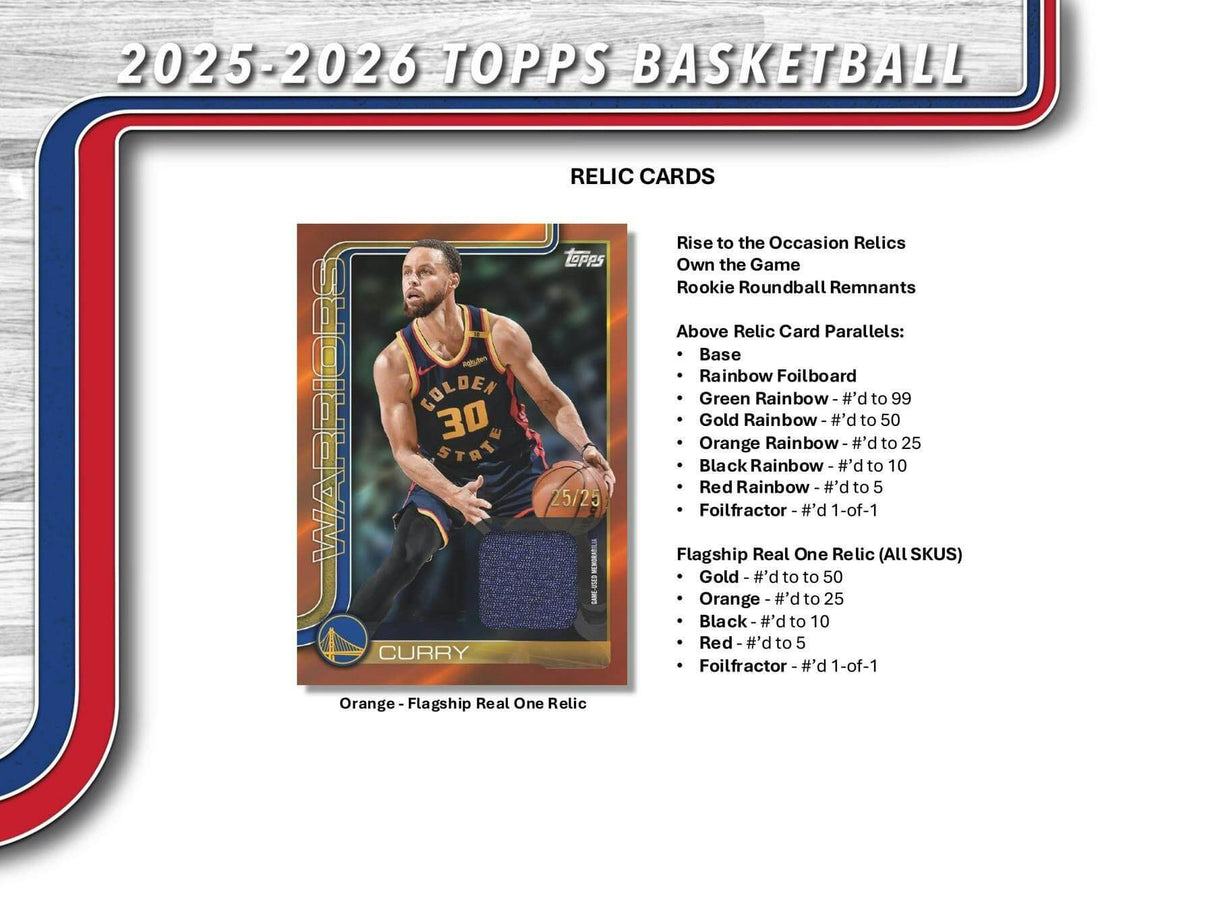 2025/26 Topps Basketball Hobby Box