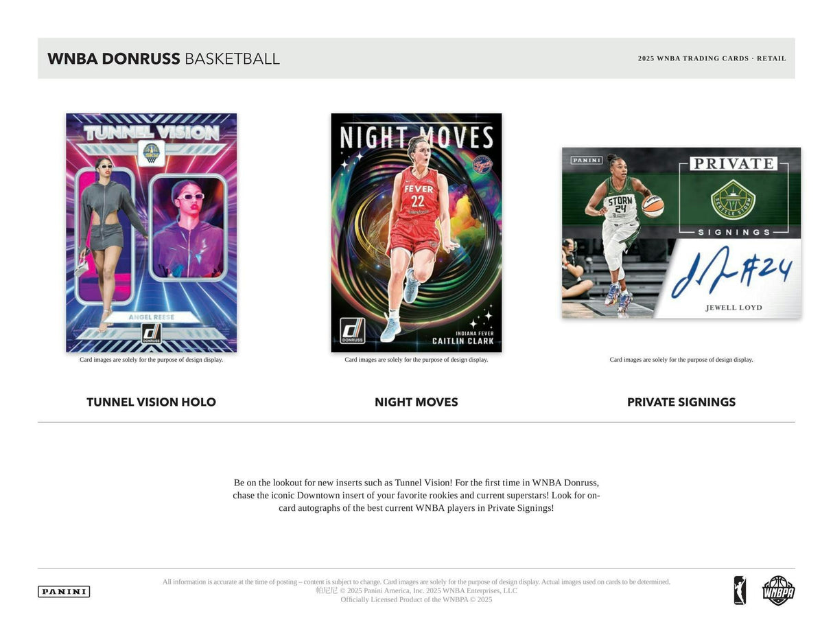 2025 Panini Donruss WNBA Basketball Mega Box