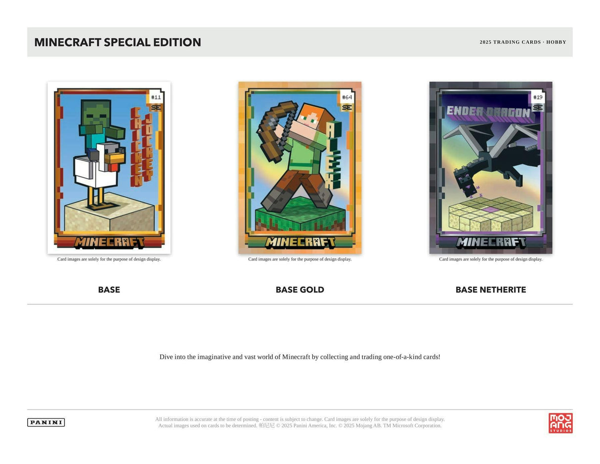 Panini 2025 Minecraft Special Edition Hobby Box