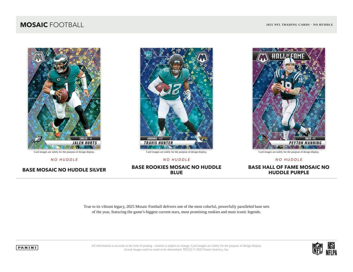 2025 Panini Mosaic Football No Huddle Box