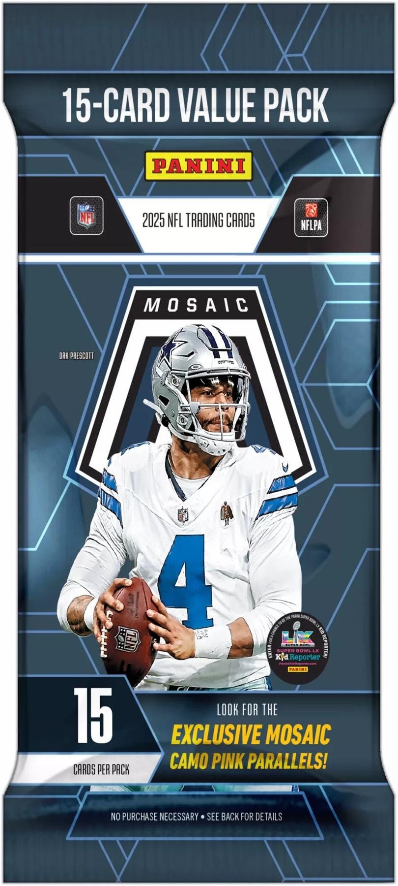 2025 Panini Mosaic Football Jumbo Value 12-Pack Box