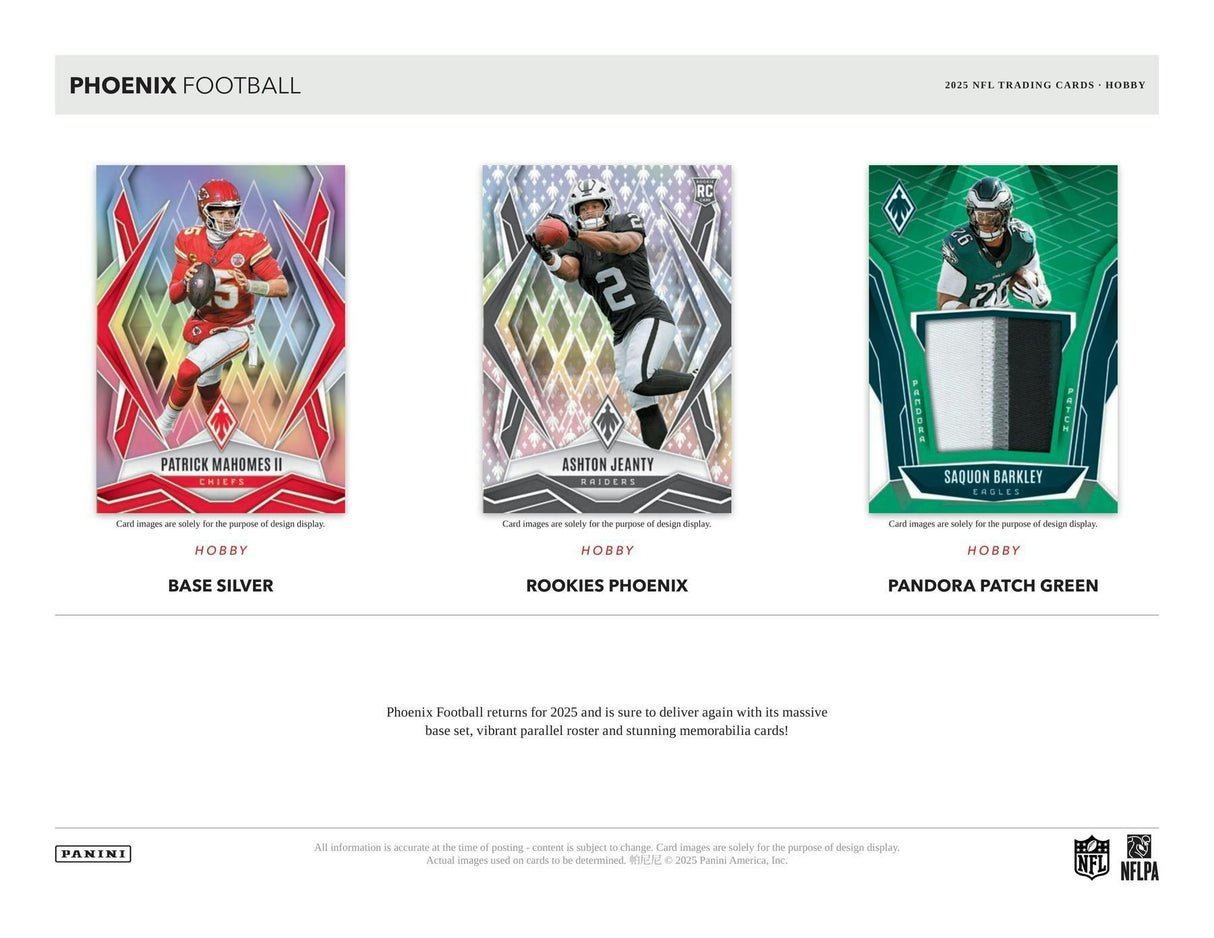2025 Panini Phoenix Football Hobby Box