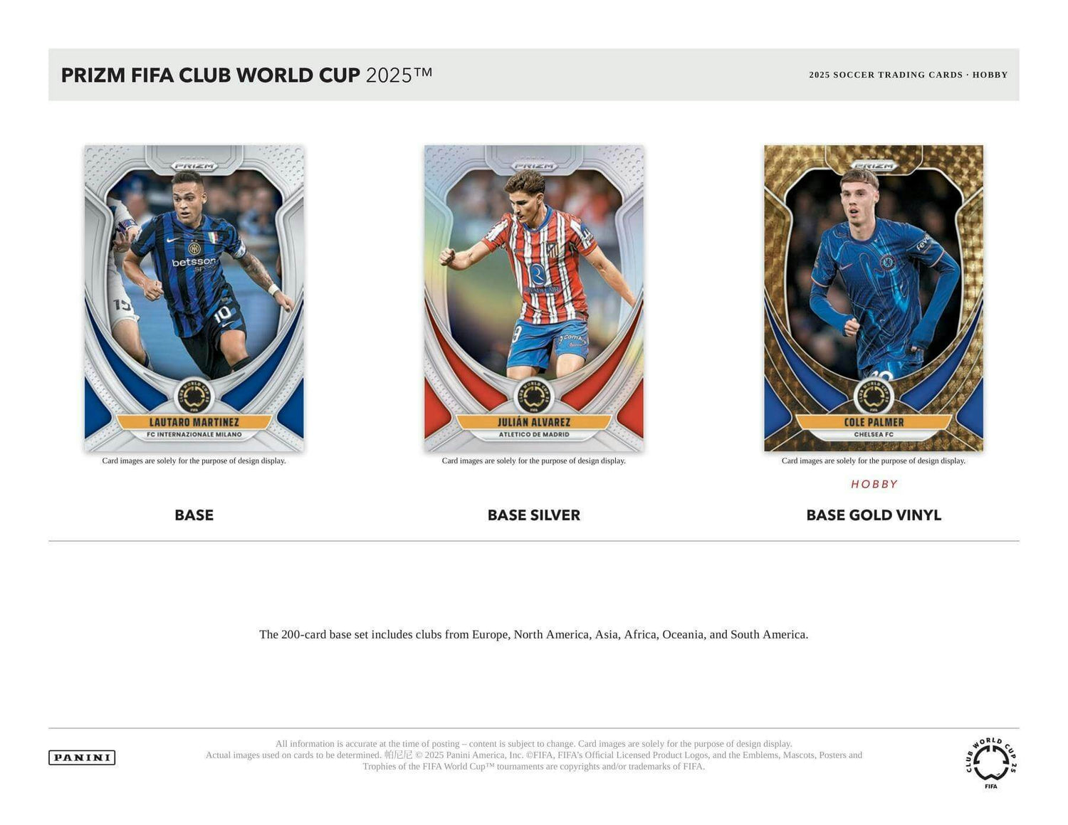 2025 Panini Prizm FIFA Club World Cup Soccer Hobby Box