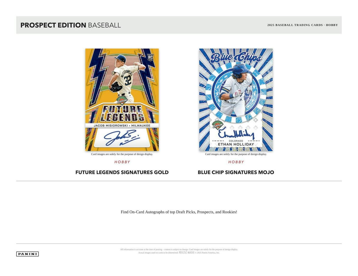 2025 Panini Prospect Edition Baseball Hobby Box