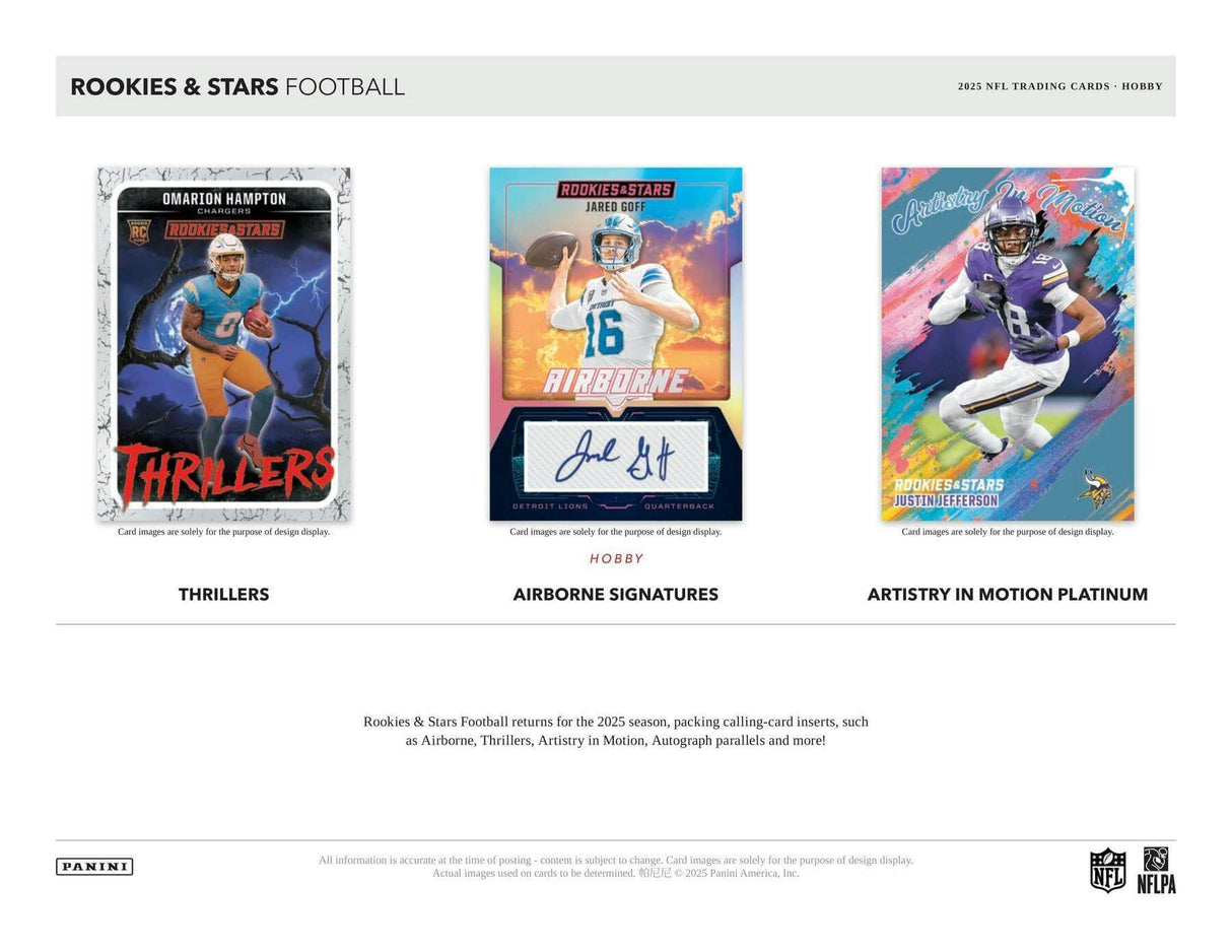 2025 Panini Rookies & Stars Football Hobby Box