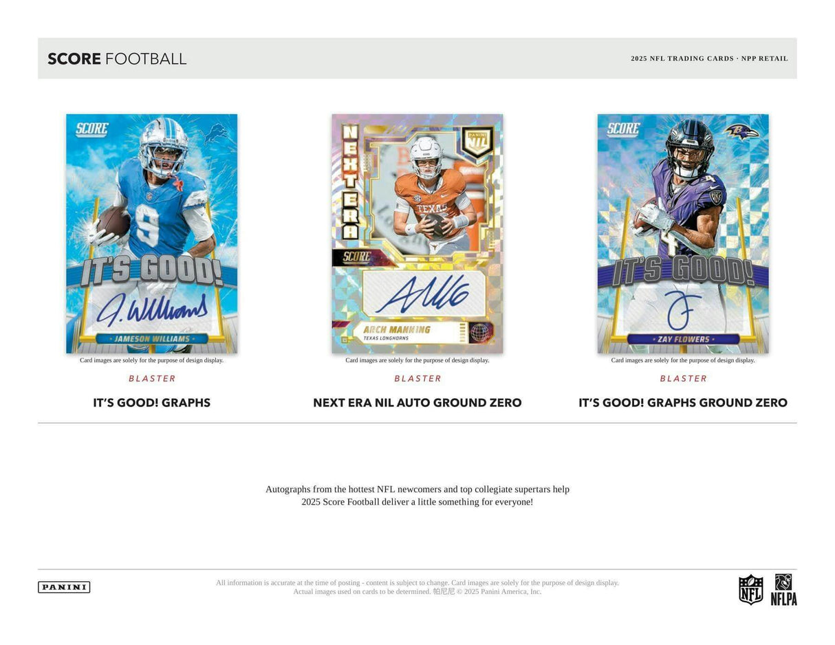 2025 Panini Score Football 6-Pack Blaster Box