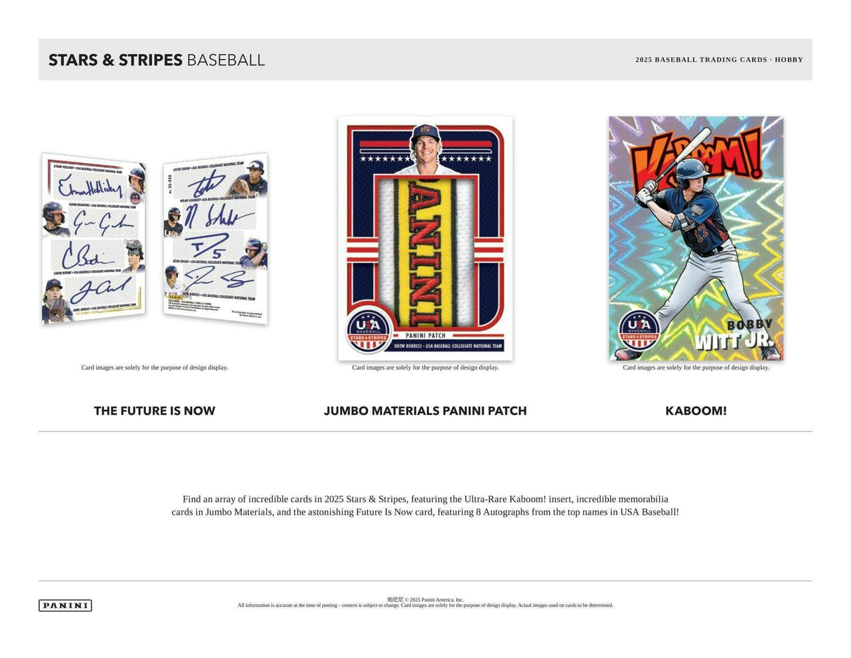 2025 Panini USA Stars & Stripes Baseball Hobby Box