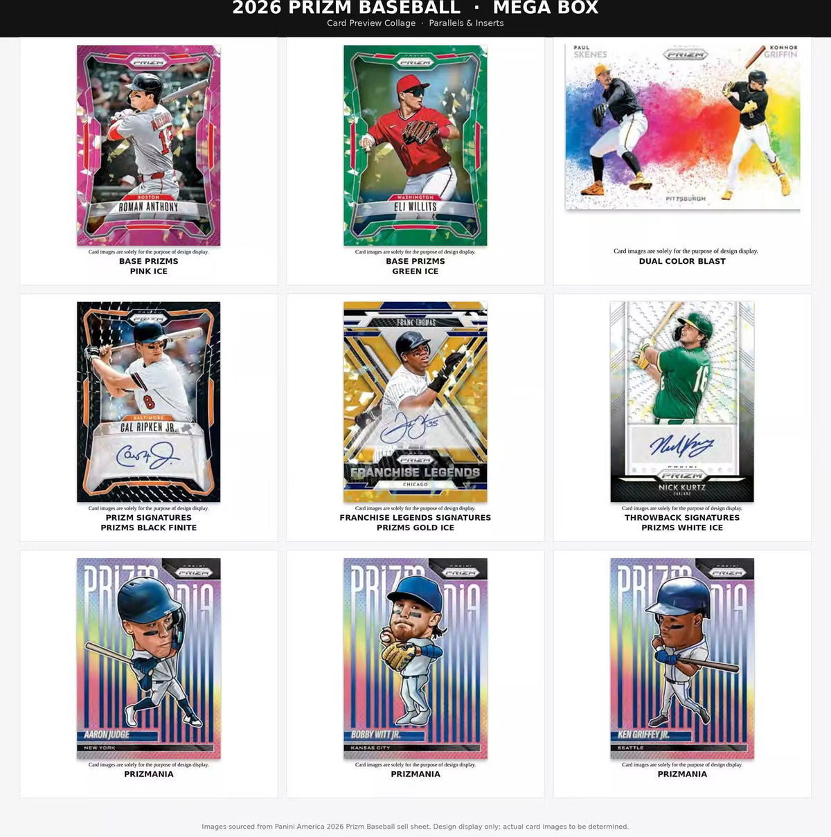 2026 Panini Prizm Baseball Mega 20-Box Case (Pink Ice Prizms!)