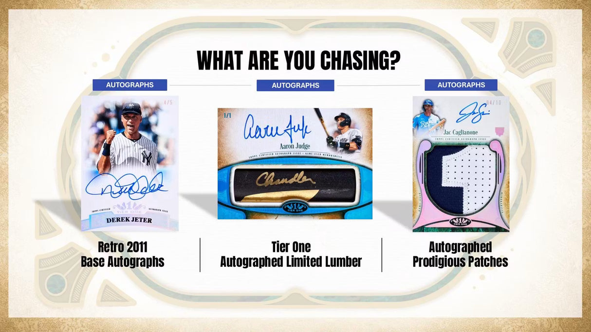 2026 Topps Tier One Baseball Hobby Box