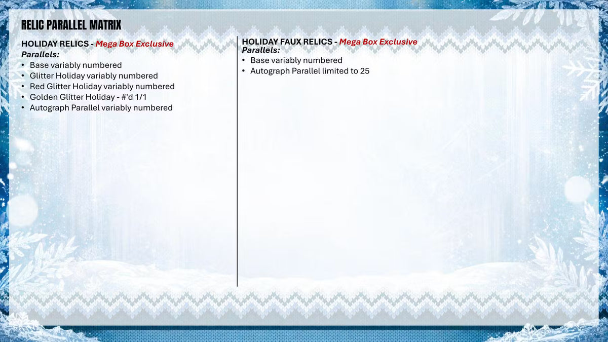 2026 Topps Holiday Baseball - Advent Calendar