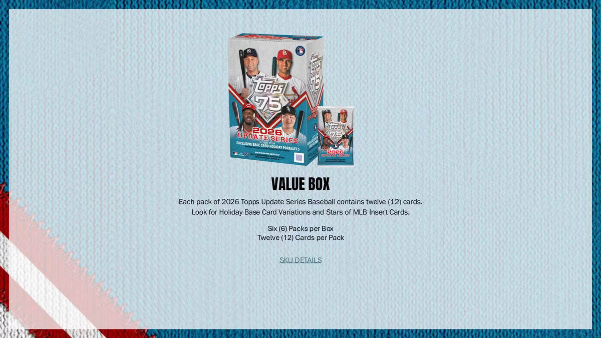 2026 Topps Update Series Baseball Blaster Box