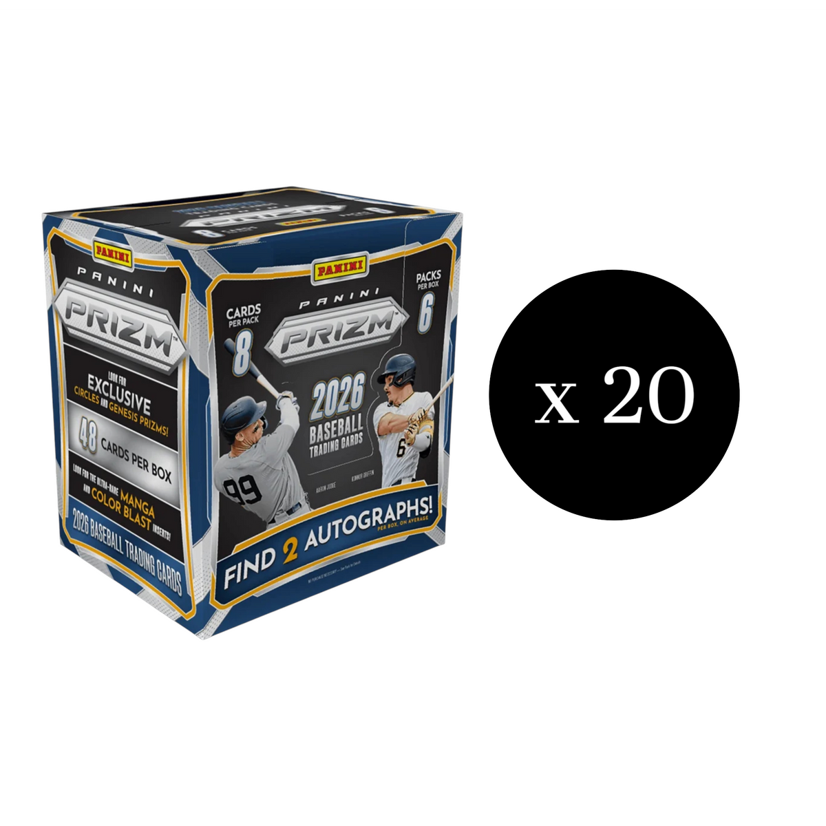 2026 Panini Prizm Baseball Hobby Preferred 20-Box Case