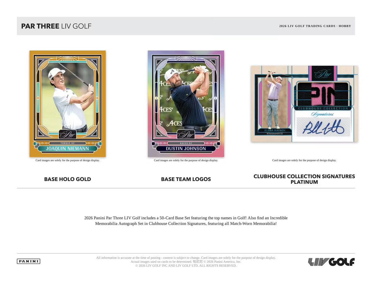 2026 Panini Par Three LIV Golf Hobby Box