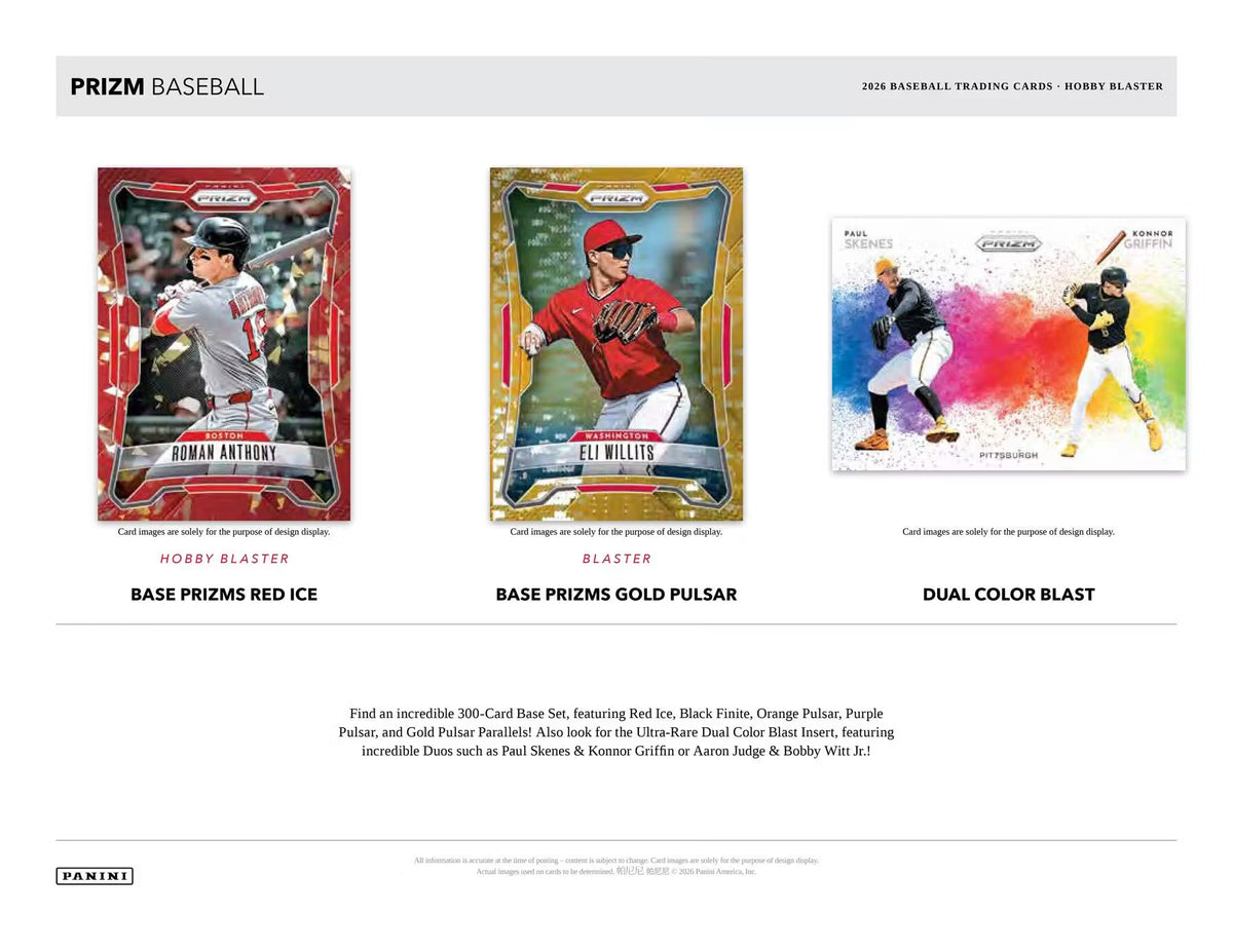 2026 Panini Prizm Baseball Blaster 20-Box Case