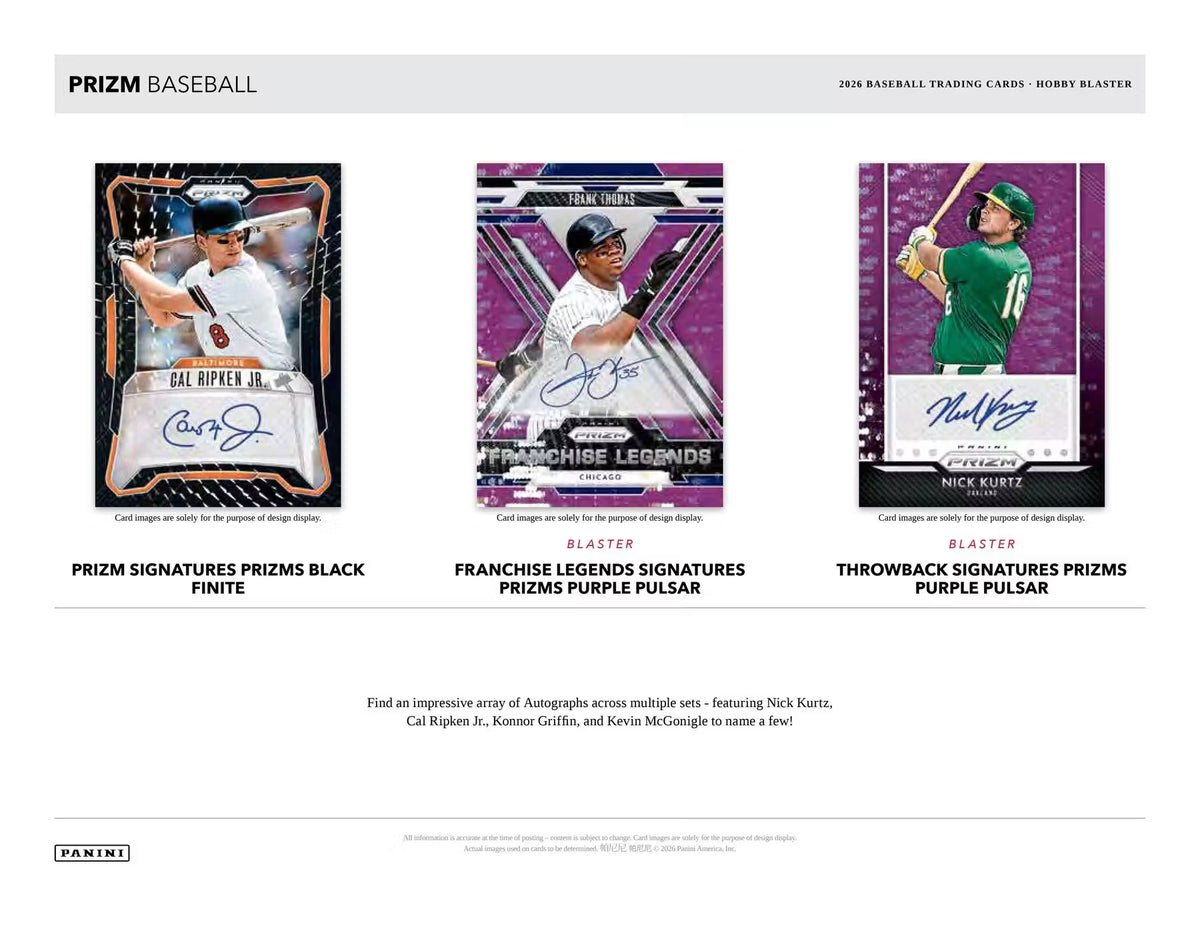 2026 Panini Prizm Baseball Blaster 20-Box Case