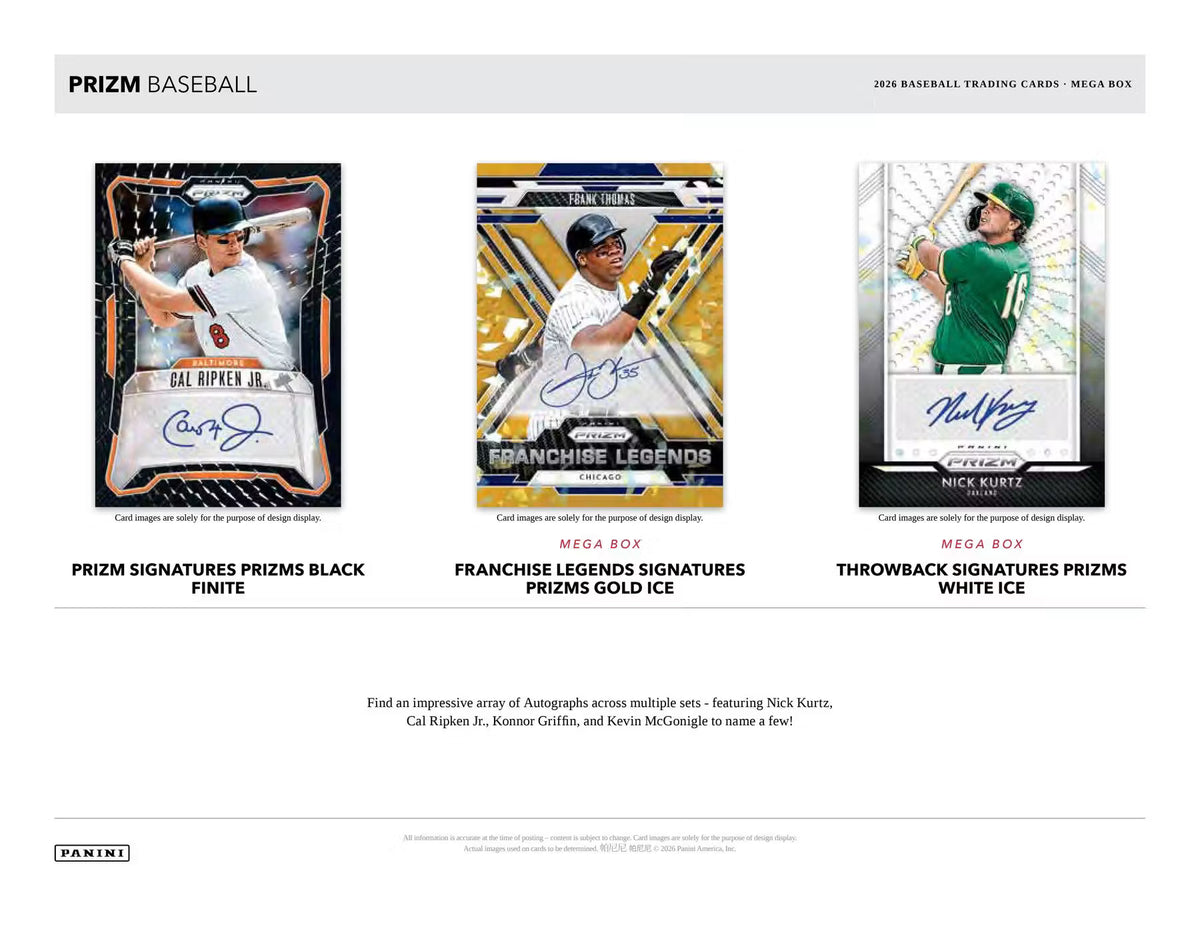2026 Panini Prizm Baseball Mega 20-Box Case (Pink Ice Prizms!)