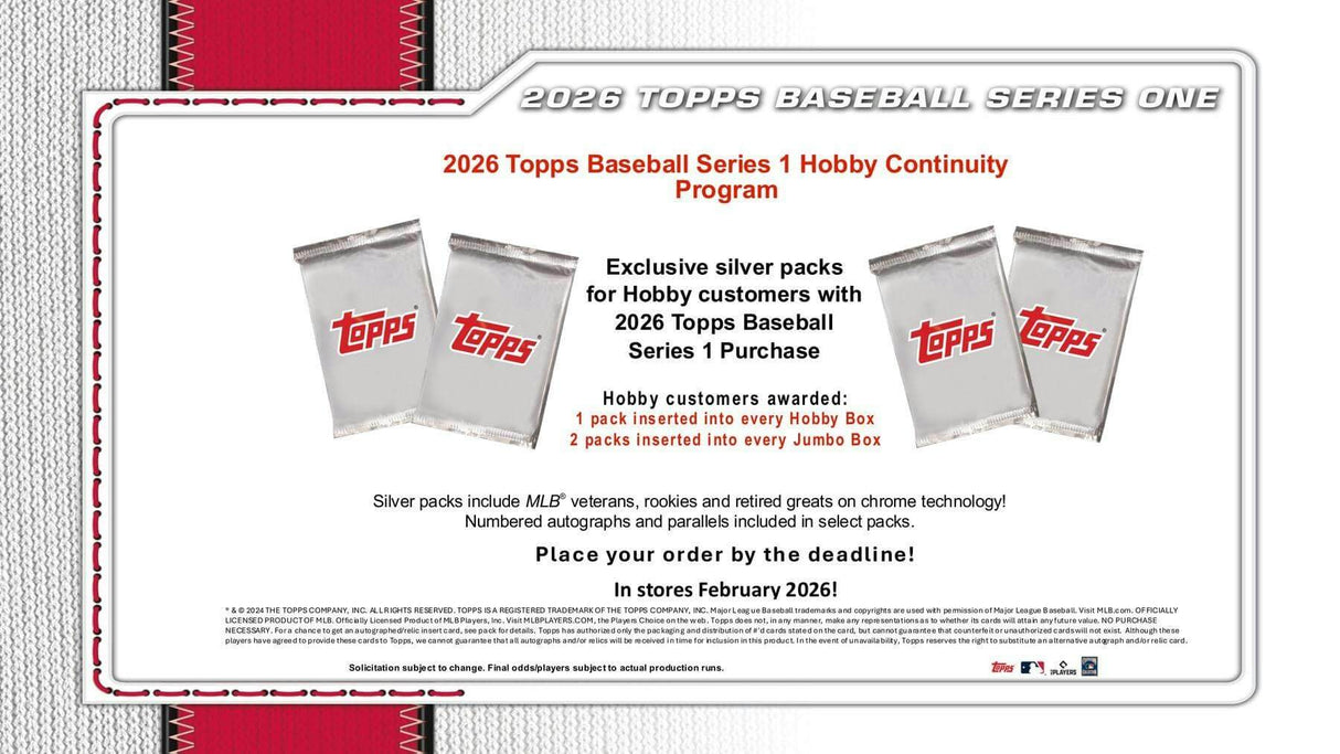 2026 Topps Series 1 Baseball Hobby Pack