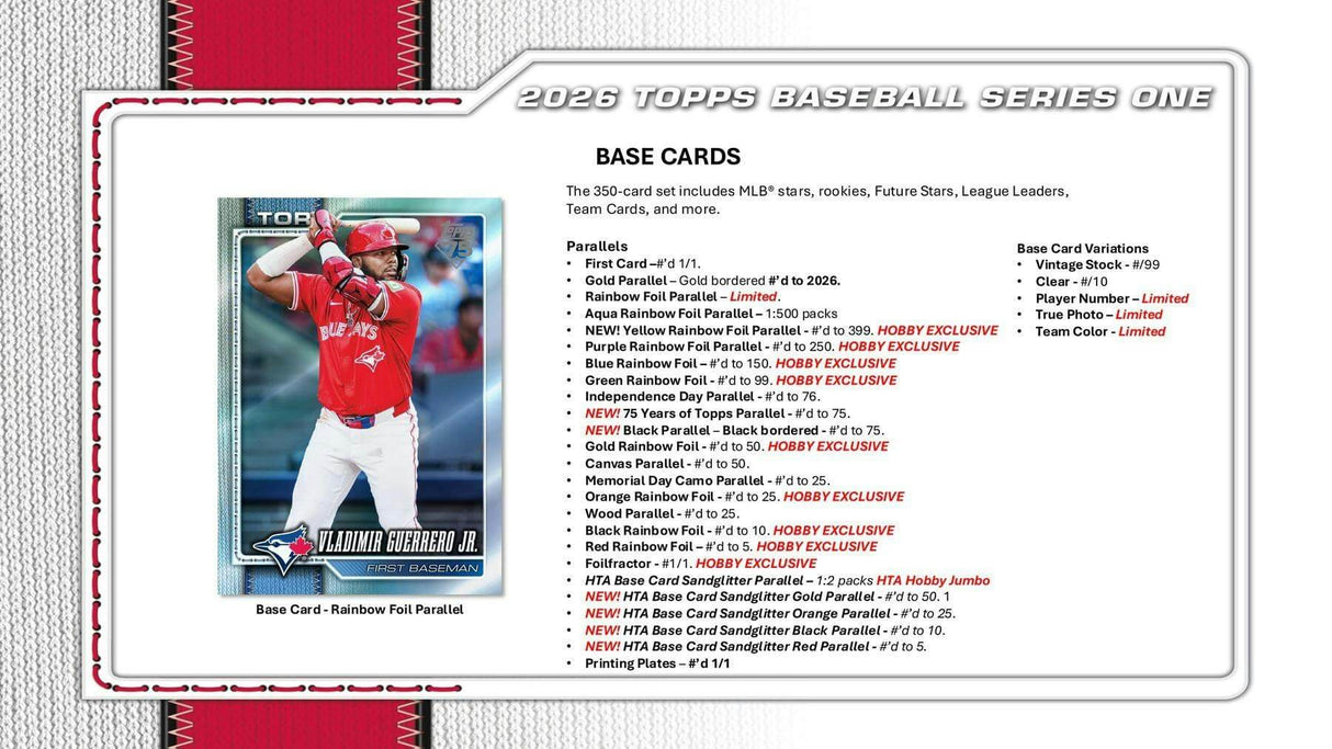 2026 Topps Series 1 Baseball Hobby Pack