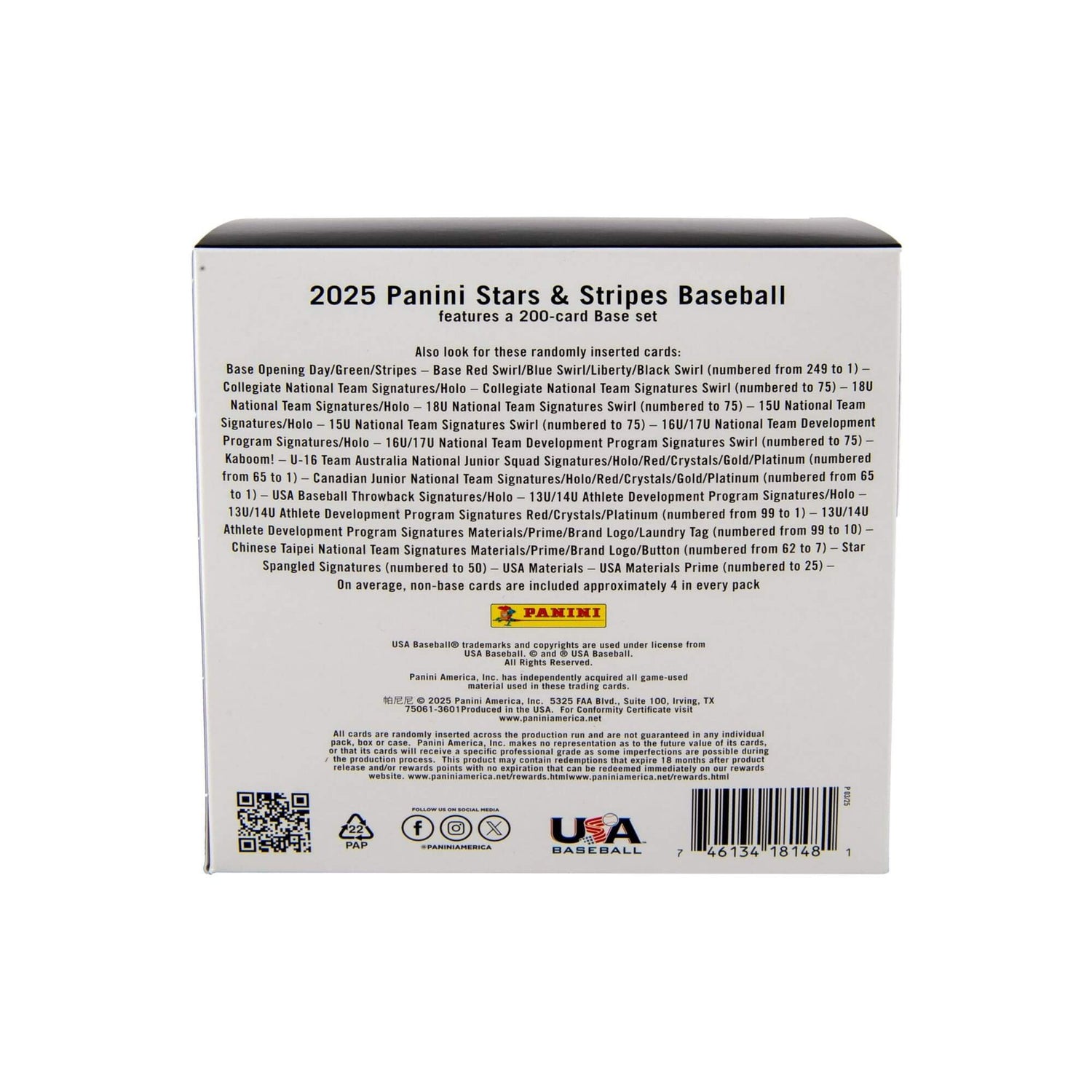 2025 Panini USA Baseball Stars & Stripes Mega Box