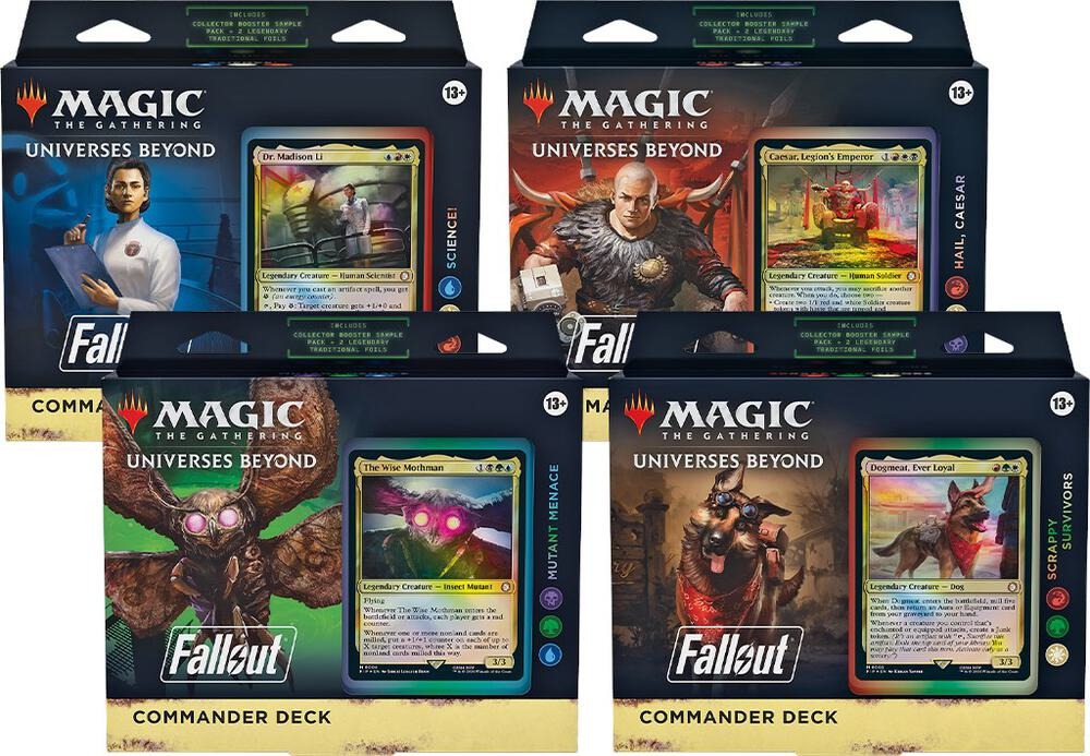Magic The Gathering: Universes Beyond: Fallout Commander 4-Deck Case