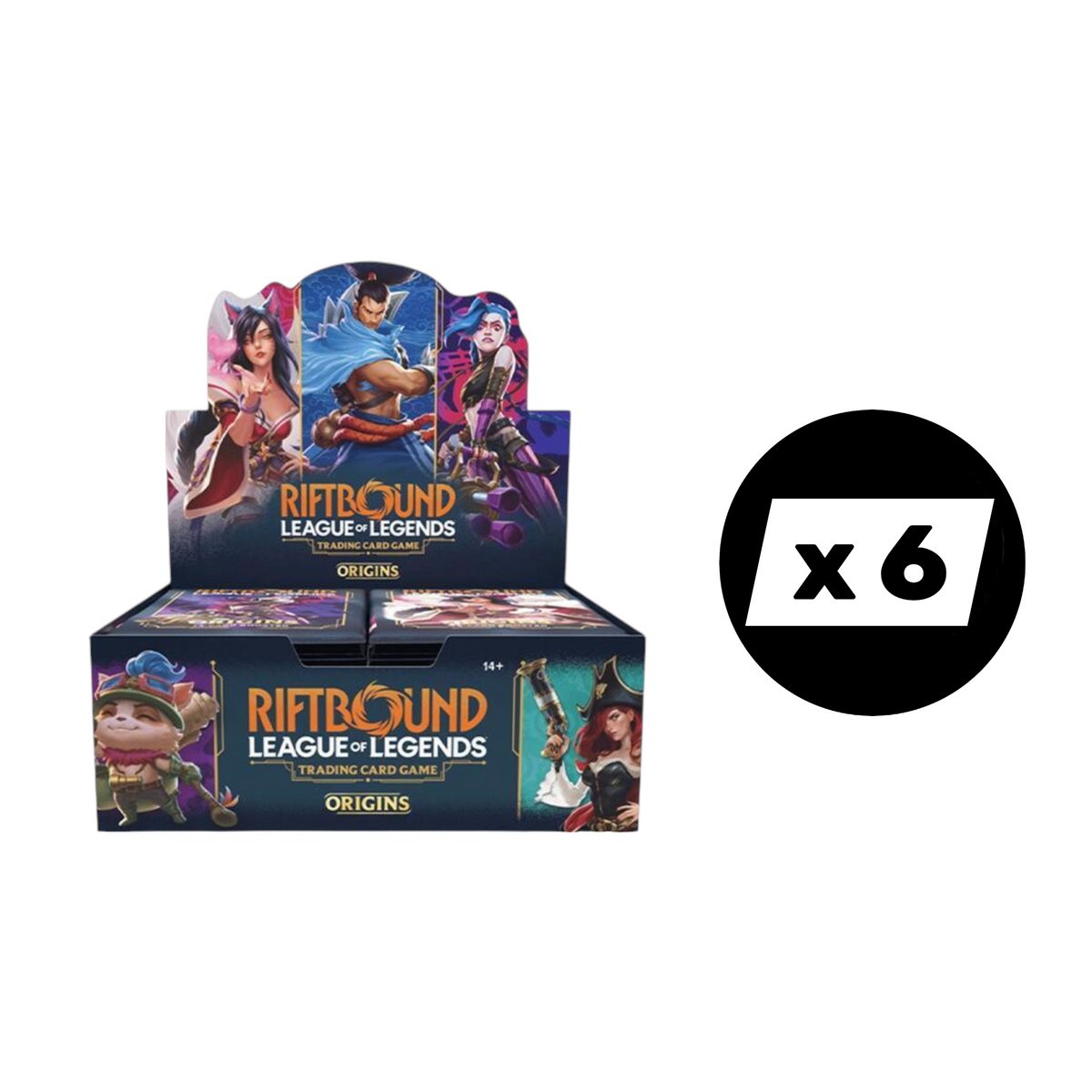 Riftbound League Of Legends: Origins Booster 6-Box Display Case