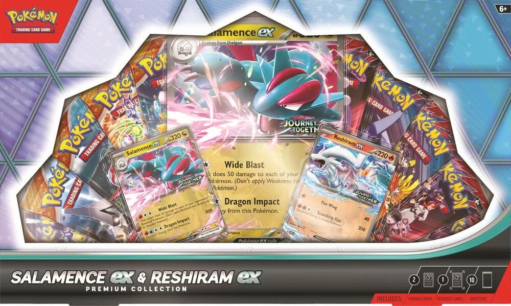 Pokemon TCG: Salamence ex & Reshiram ex Premium Collection 6-Box Case