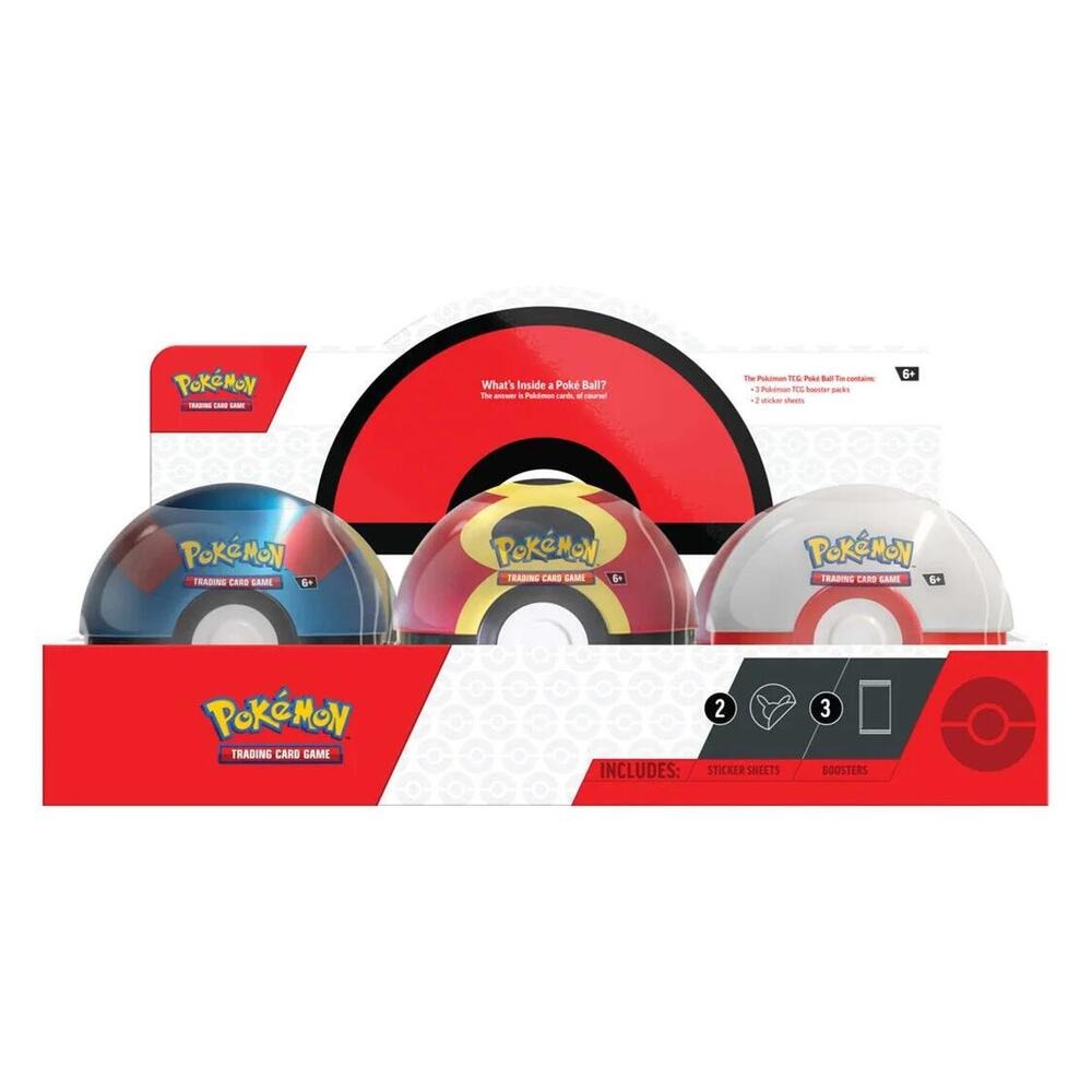 Pokemon TCG: Poke Ball 6-Tin Display (Q4 2025)