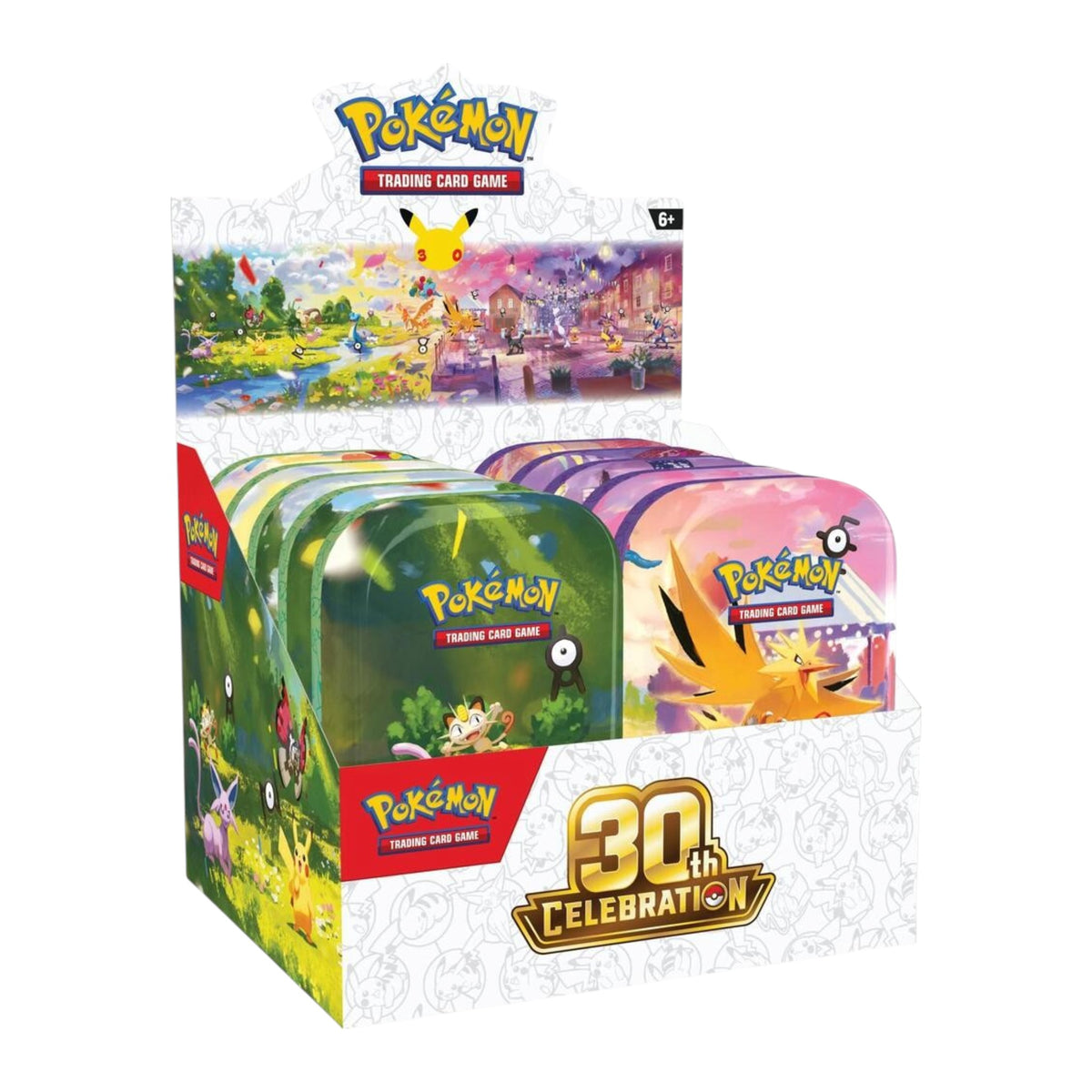 Pokemon TCG: 30th Celebration Mini 10-Tin Display Box