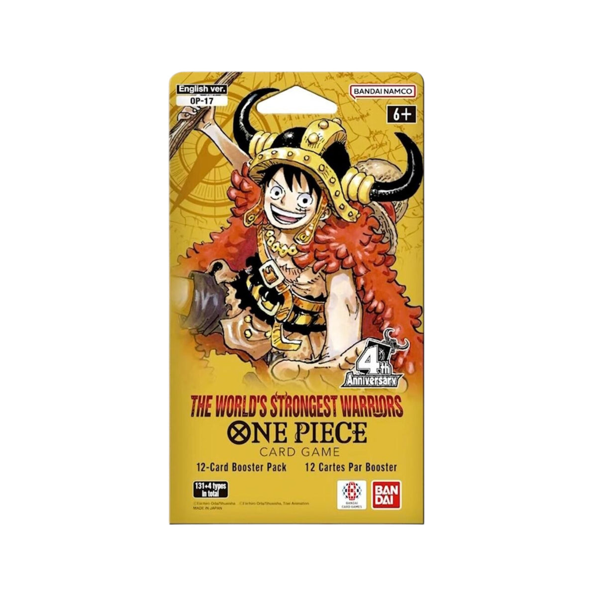 One Piece TCG: The World's Strongest Warriors Sleeved Booster Pack