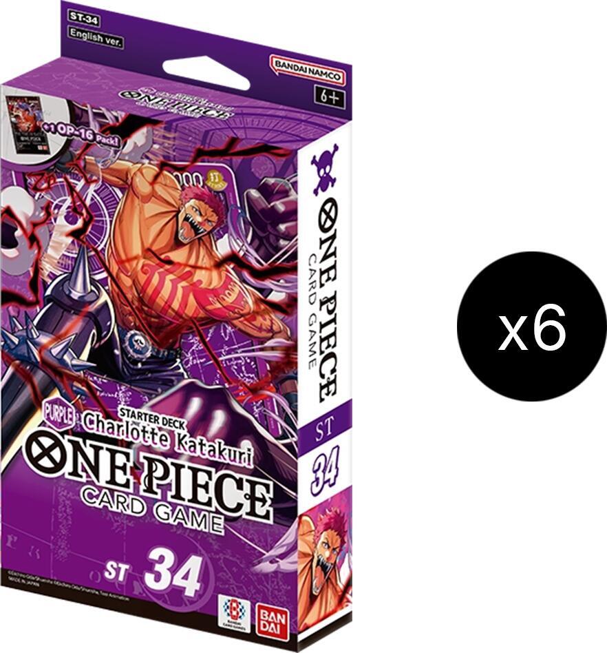One Piece TCG: Starter Deck 34 (ST-34) PURPLE Charlotte Katakuri Display