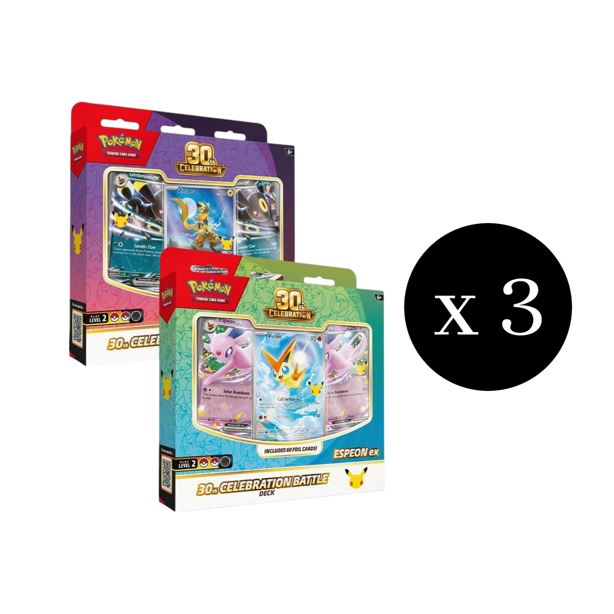 Pokemon TCG: 30th Celebration Battle 6-Deck Case